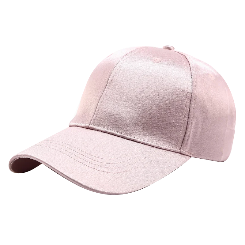 Gorras De béisbol Sedasatinada Ajustable para mujer, sombreros De satén De seda con letras D, para exteriores, verano, 2021