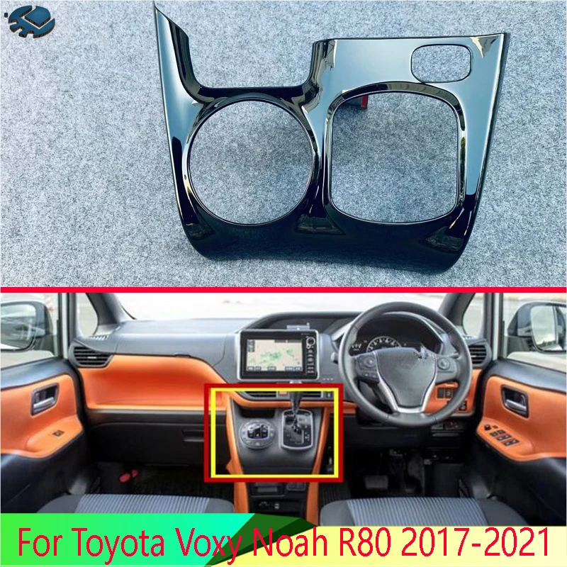 

For Toyota Voxy Noah R80 Hybrid 2017-2021 Right hand drive Gear Shift Panel Center Console Cover Trim Frame Car Styling Sticker