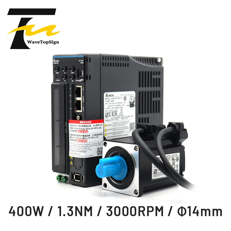 Wavetopsign Delta Servo Motor Kit 400w b3 Serial Asd-b30421-l Asd-b3-0421-m Asd-b3-0421-e Ecm-b3m-c20604rs1 Ecm-b3m-c20604ss1