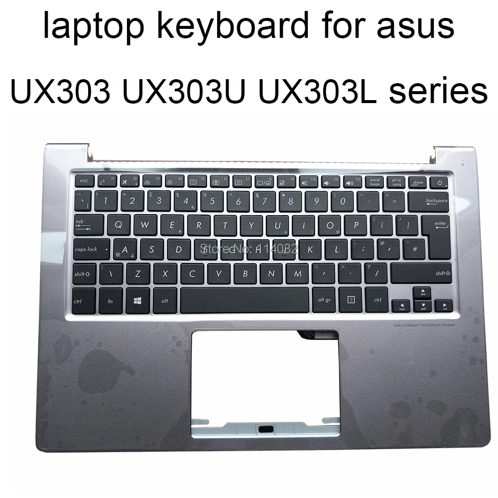 

US UK Palmrest Keyboards Backlit for ASUS zenbook UX303 UX303U UX303UA UX303UB Upper Case 3631UK00 ​90NB08U1-R31UK0 90NB08U3