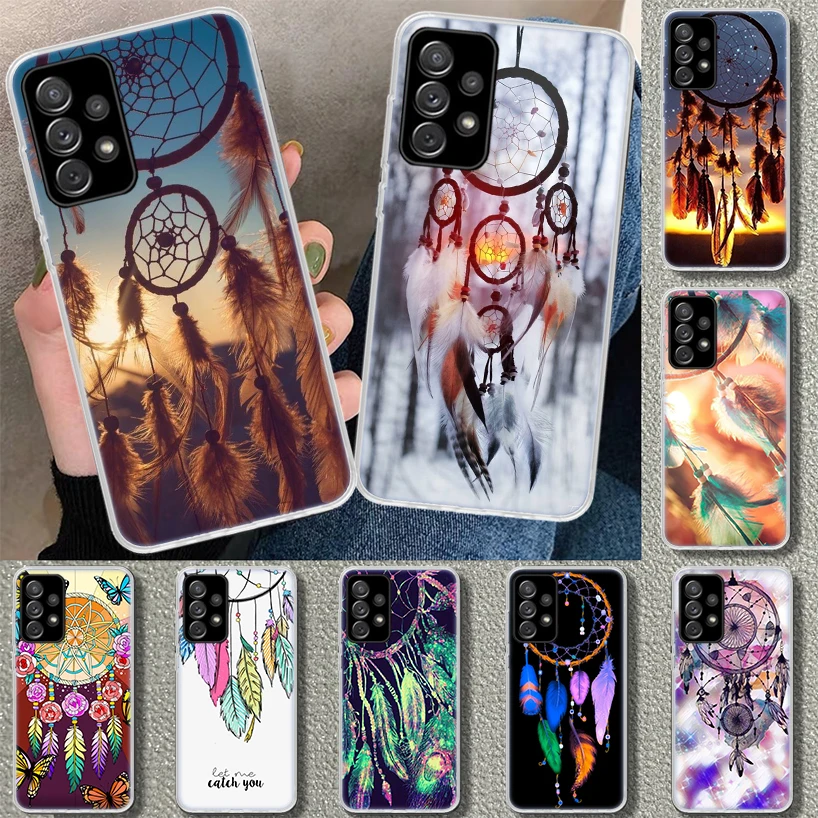 Dream Catcher Watercolor Phone Case for Samsung Galaxy A15 A25 A35 A55 A14 A24 A34 A54 A04S A13 A23 A33 A53 A03S A52 A12 A22 A32