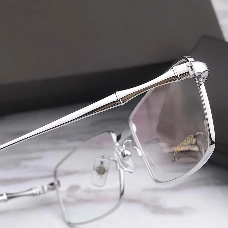Cubojue 24k Gold Titanium Reading Glasses Men High Quality Brand Presbyopia Spectacles Full Rim Ultra Light Eyeglasses