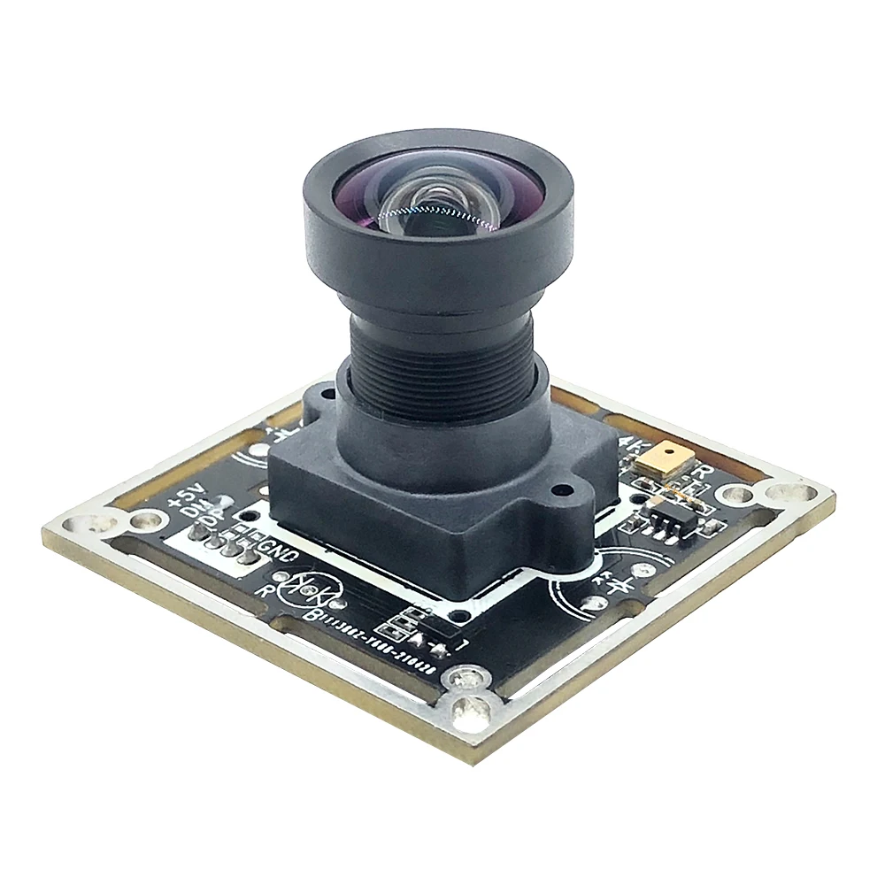 4K No Distortion USB Webcam Mini Sony IMX377 30FPS 1200W USB Camera Module For Windows Linux Android Support Audio 38mm*38mm