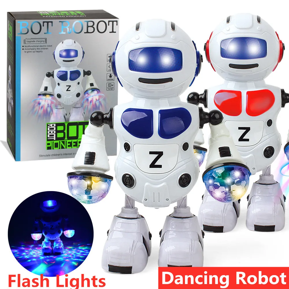 Elettronico Smart Space Dancing Robot canto musica Cool LED Light Dance Robot giocattolo astronauta interattivo boy girl friend Toy Gift