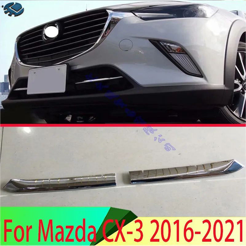 

Для Mazda CX-3 2016-2021 ABS Хромированная передняя решетка радиатора, крышка с отделкой нижней сетки, декоративный ободок