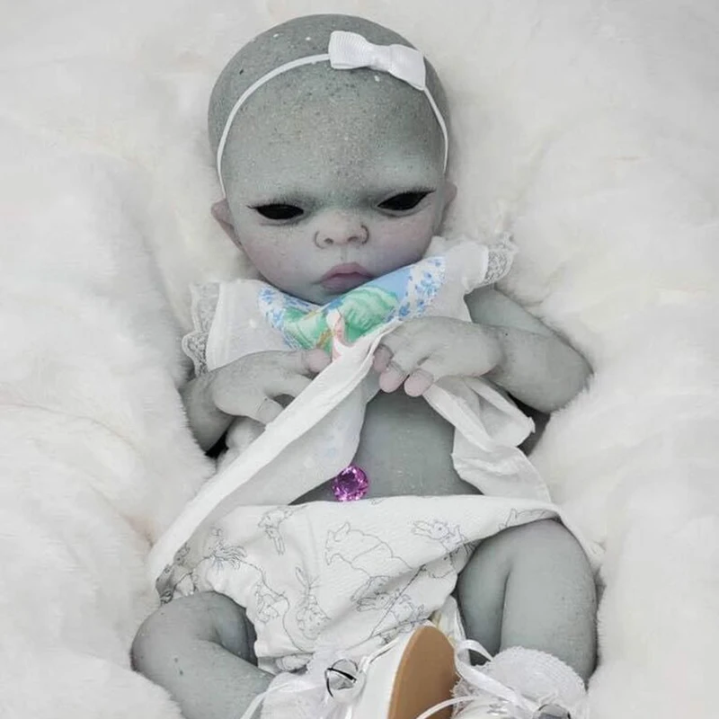 

15inch Reborn Kit Imani Alien Baby Premie Size Lifelike Soft Touch DIY Blank Doll Kit Unpainted Unfinished Doll Parts Bonecas