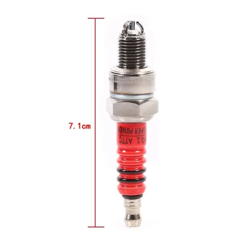 High Performance 3-Electrode Iridium Spark Plug A7TC D8TJC For 50CC-150CC Atv GY6 50cc 110cc 125cc 150cc Motorcycle Scooter