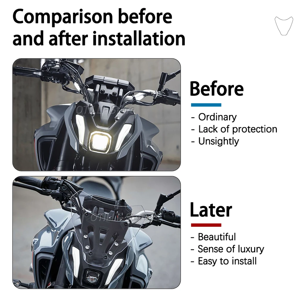 Новые запчасти для мотоциклов Yamaha MT-07 MT07 2021-ветрозащитный экран ветрового стекла