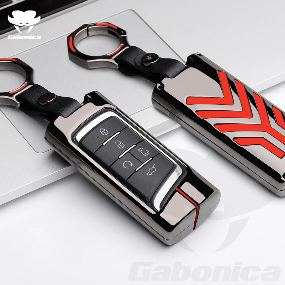 

Zinc alloy Car Remote Key Case Cover For GAC Trumpchi GS7 GS8 GM8 GS5 GA6 GS4 GA3S Key Protect Holder Fob Keychain Accessories