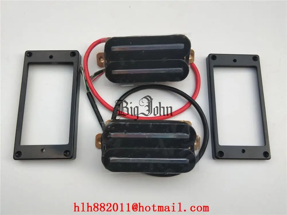 Double Track Pickups for Electric Guitar, Black, One Set, LP, ESP, SG, BJH-61, New, 2 Pcs