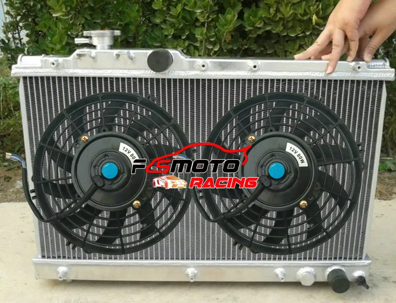 Alu Radiator+FANS For Toyota Celica ST205 Turbo 4WD GT-Four 3S-GTE I4 GT4 1994-1999 All-Trac GT-4 MT 1995 1996 1997 1998 94 95