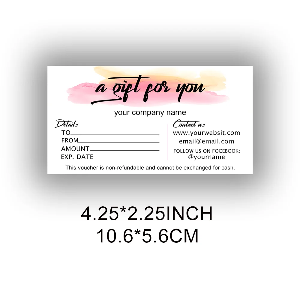Vale de regalo personalizado, un regalo para ti, cupones por el último minuto, regalo para ti