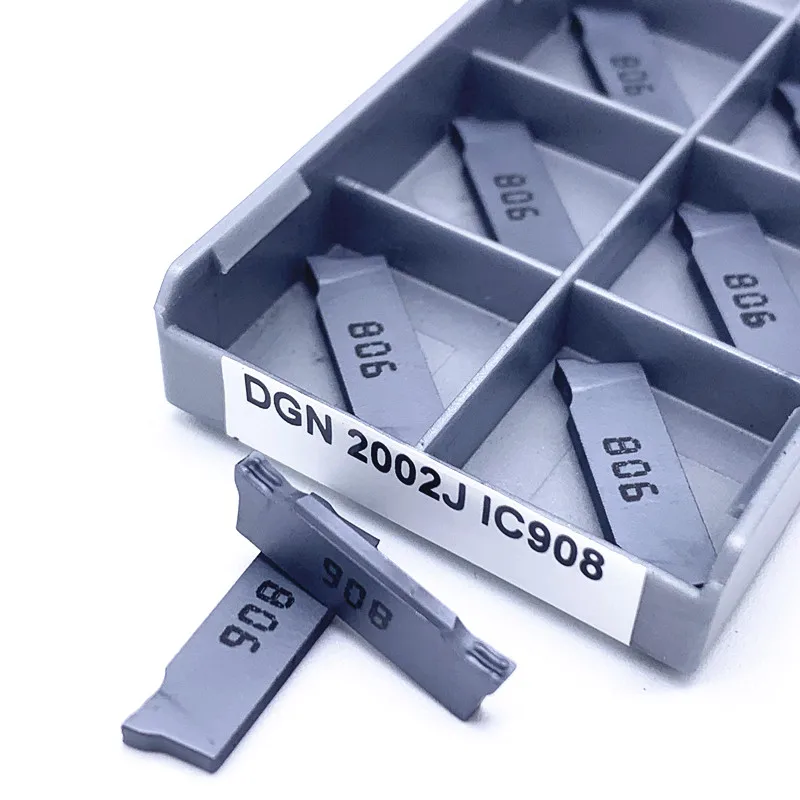 Imagem -05 - Cnc Carboneto de Inserção Entalhada Dgn 3003j 3003c para Sulco Ferramentas de Corte de Moagem Alta Qualidade Dgn3003j Dgn3003c Ic908