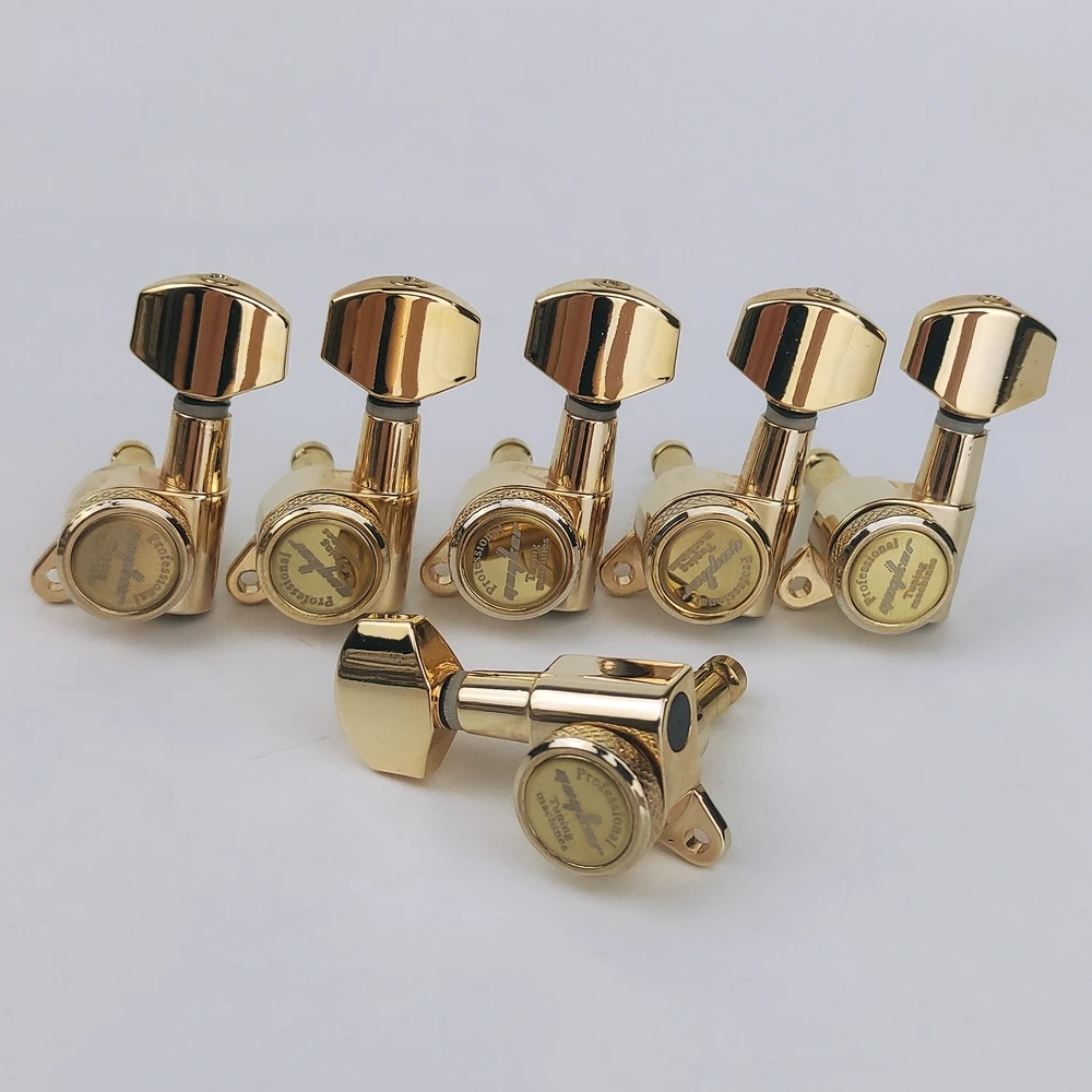 Guyker JELocking Tuners-oral illes de clé de réglage de chaîne de verrouillage, remplacement de la tête de machine pour ST TL Xenon LP, doré