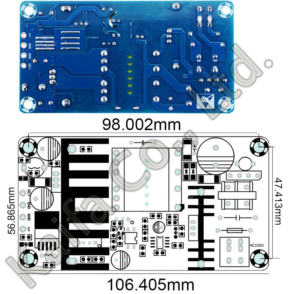 1PCS Dual Output Isolation Switching Power Supply Module Adjustable Buck Step Down Module AC-DC Converter AC 100-260V to 17-34V