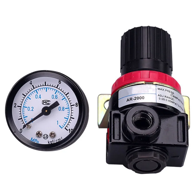 

AR2000 02 G1/4'' Pressure regulator Mini Air Ar2000-02 Relief Control Compressor Regulator Treatment Units Valve Gauge Fitting