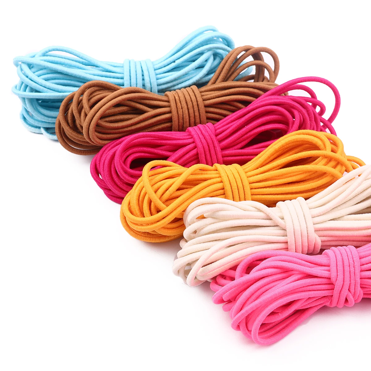 5m/lot 2/2.5mm Elastic Rope Rubber Band Tape Round Elastic Bands Thread Cord For Jewelry Making DIY Bracelet Sewing Accessories