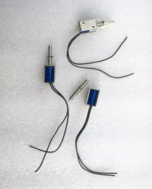 Válvula solenoide en miniatura, electroimán especial para marco de bloqueo de gabinete, reinicio de resorte de bloqueo electrónico de empuje, 5 uds., 0420, 5V, 6V, 12V