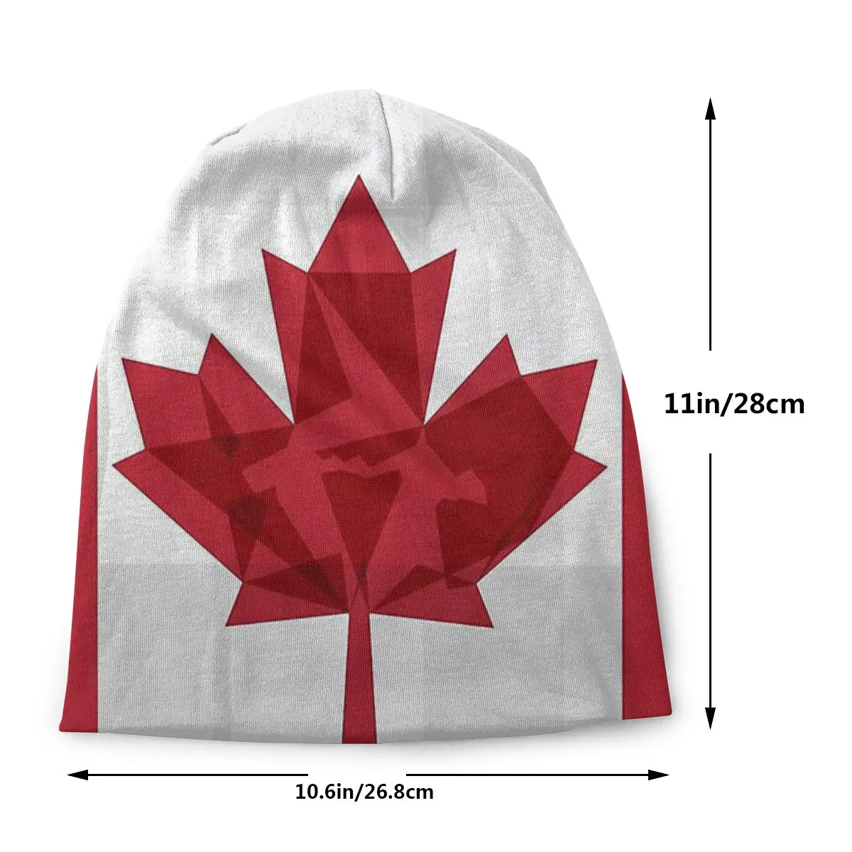 O Canada Flag Unisex Bonnet Winter Warm Hiking Hats Double Layer Thin Hat Breathable Caps