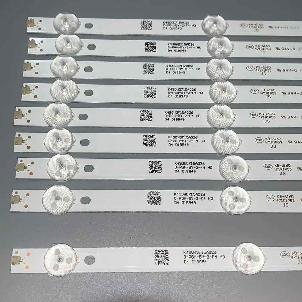 5SET/ LED strip for Philips 49inch TV 49PUF6050/T3 backlight K490WD7 A1 4708-K490WD-A2213K01 K490WD715A026 D-PGH-BY-2-F4 HD