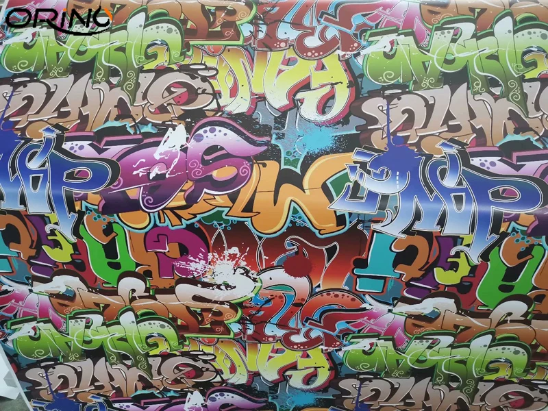 

Graffiti DIY Styling Sticker Bomb Vinyl Film Sticker Self Adhesive PVC Sticker Bomb Wrap Foil With Air Release