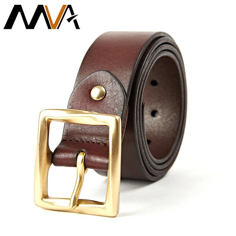 

MVA Vinatge Belt For Men Belts Pouch Cowhide Leather Men's Belt Male Cowboy Waistband Men's Leather Belts Luxury Designer Casual