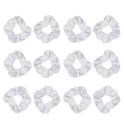 White Scrunchies for DIY Tie-dye Elastic Hair Ties Hair Scrunchies Headwear Hair Ropes Cotton Hair Supplies Accessories