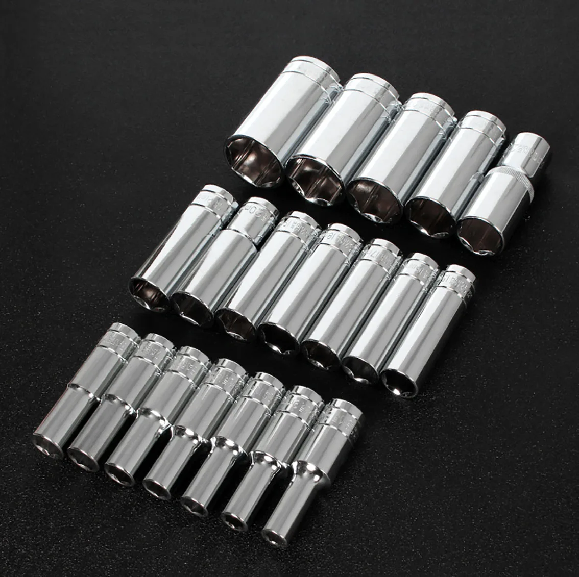 

1Pcs Length 78mm Hex Socket Sleeve Wrench Metric 1/2"(12.5mm) Interface Sockets Bit Hand Tools 8mm-32mm