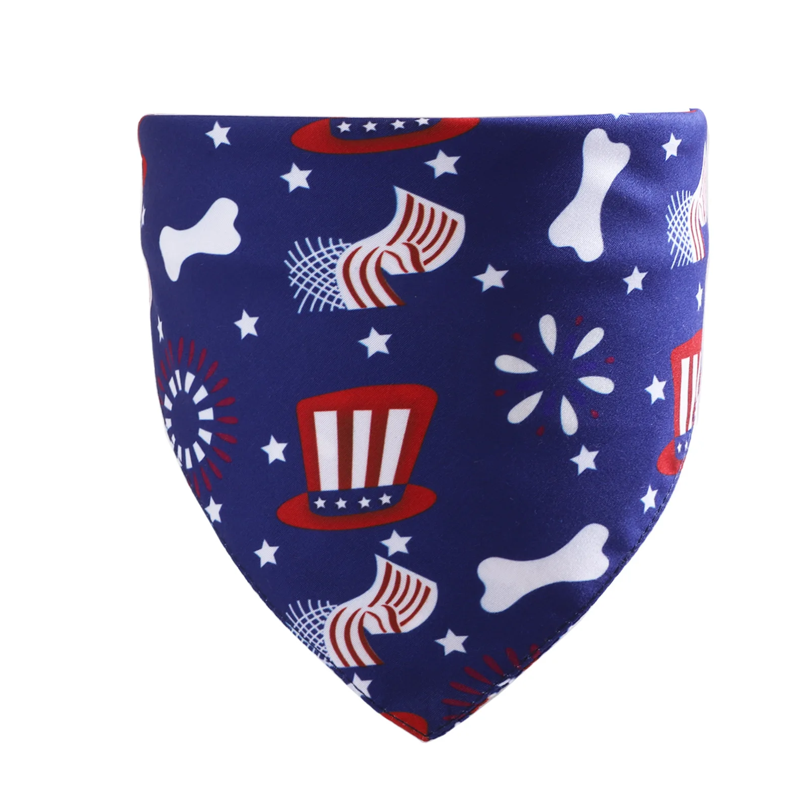 Independence Day Pet Triangle Scarf American Flag Pattern Dog Bandage for large dogs Fashion Summer Soft Pet Collar Dropshipping