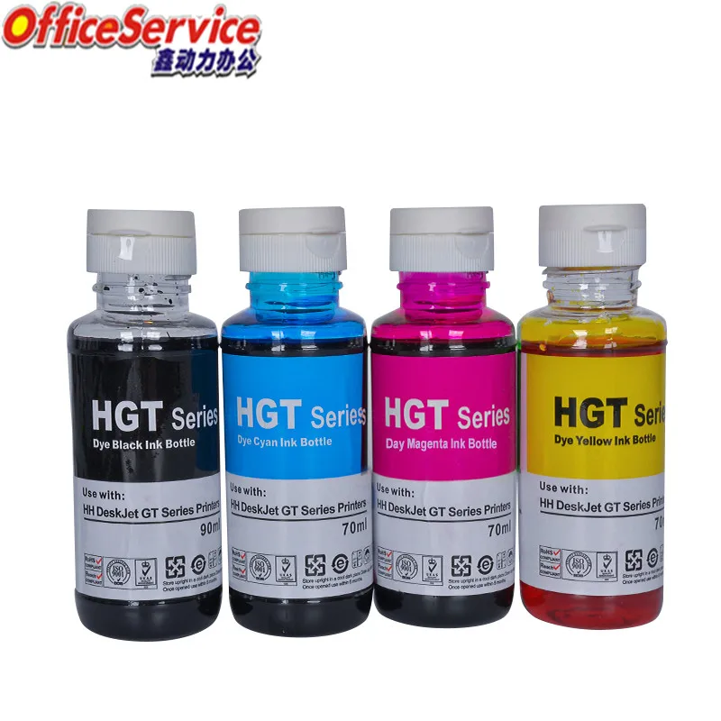 

GT51 GT52 Refill Dye Ink Bottle compatible for HP GT5810 GT5820 Tank310/311/318/319/410/411/418/419/118/510/519/511/516 printer