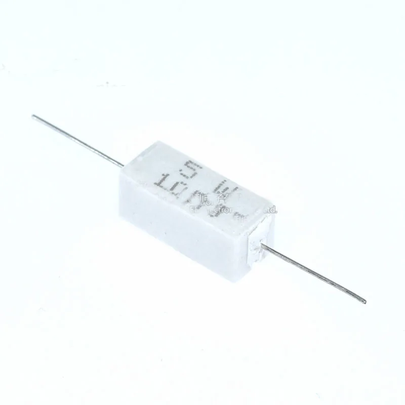 시멘트 저항 0.1R, 0.5R, 5R, 10R, 15R, 20R, 100R, 로트당 10 개, 5W, 10W, 20W