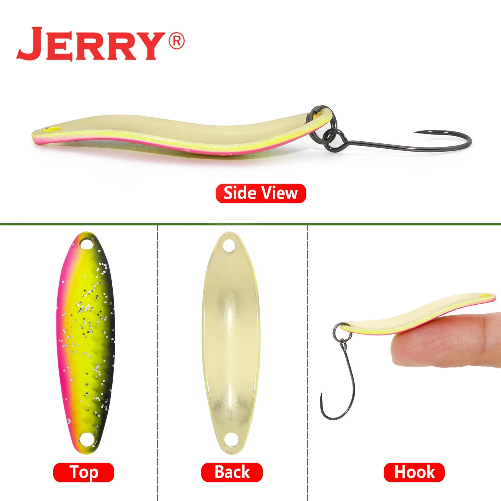 Jerry Andromeda 5g Micro Trout Metal Spoon Spinning Lure Artificial Glitter Casting Talling Hard Lures Lake Stream River Bait