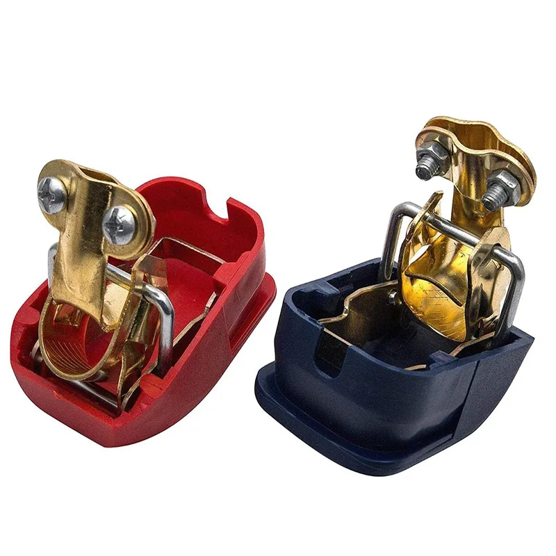 Universal 2pcs 12V Quick Release Battery Terminals Clamps for Car Caravan Boat Motorcycle Car-Styling