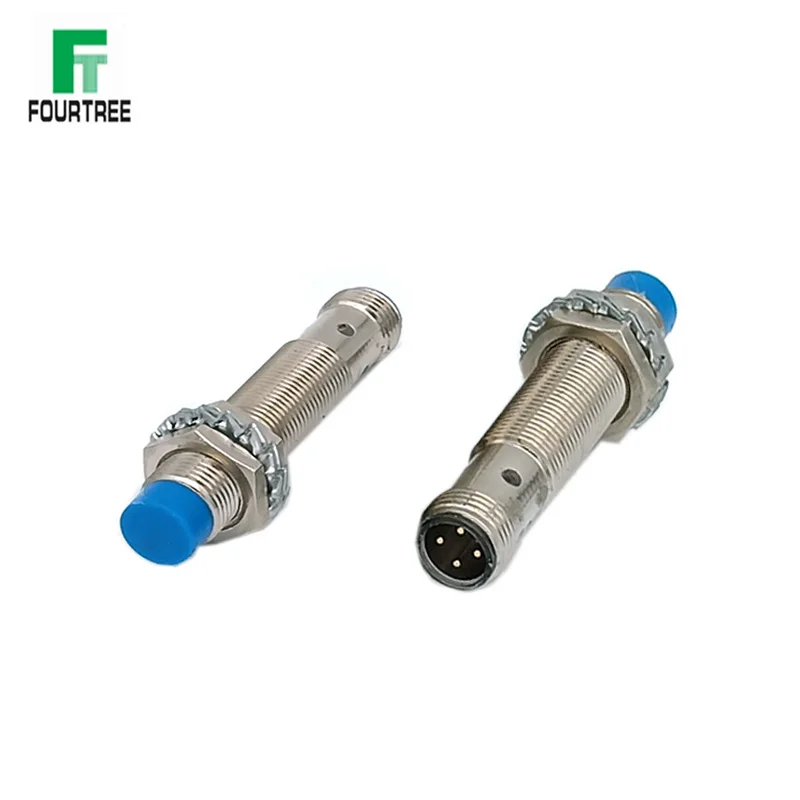 Plug-in Proximity Sensor M12 Metal Inductive Approach Switch With Air Plug Detect Distance 2mm 4mm PNP/NPN NO NC 4 Cores