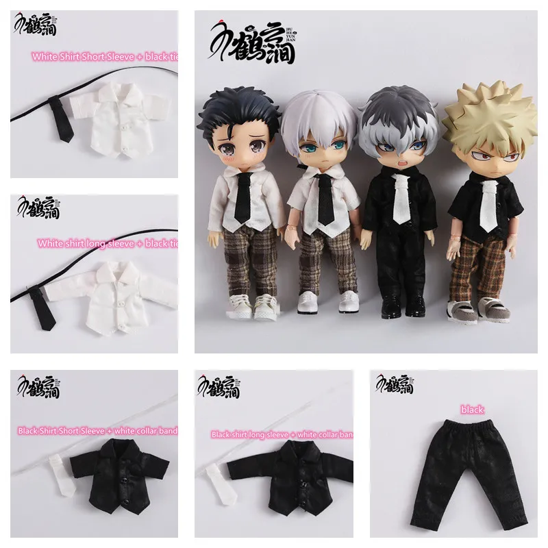 OB11 Closes Shirt Tie Set Obitsu11 Clothes, Molly Doll Apparel, GSC, YMY Body, 1/12bjd Doll Clothes Accessories