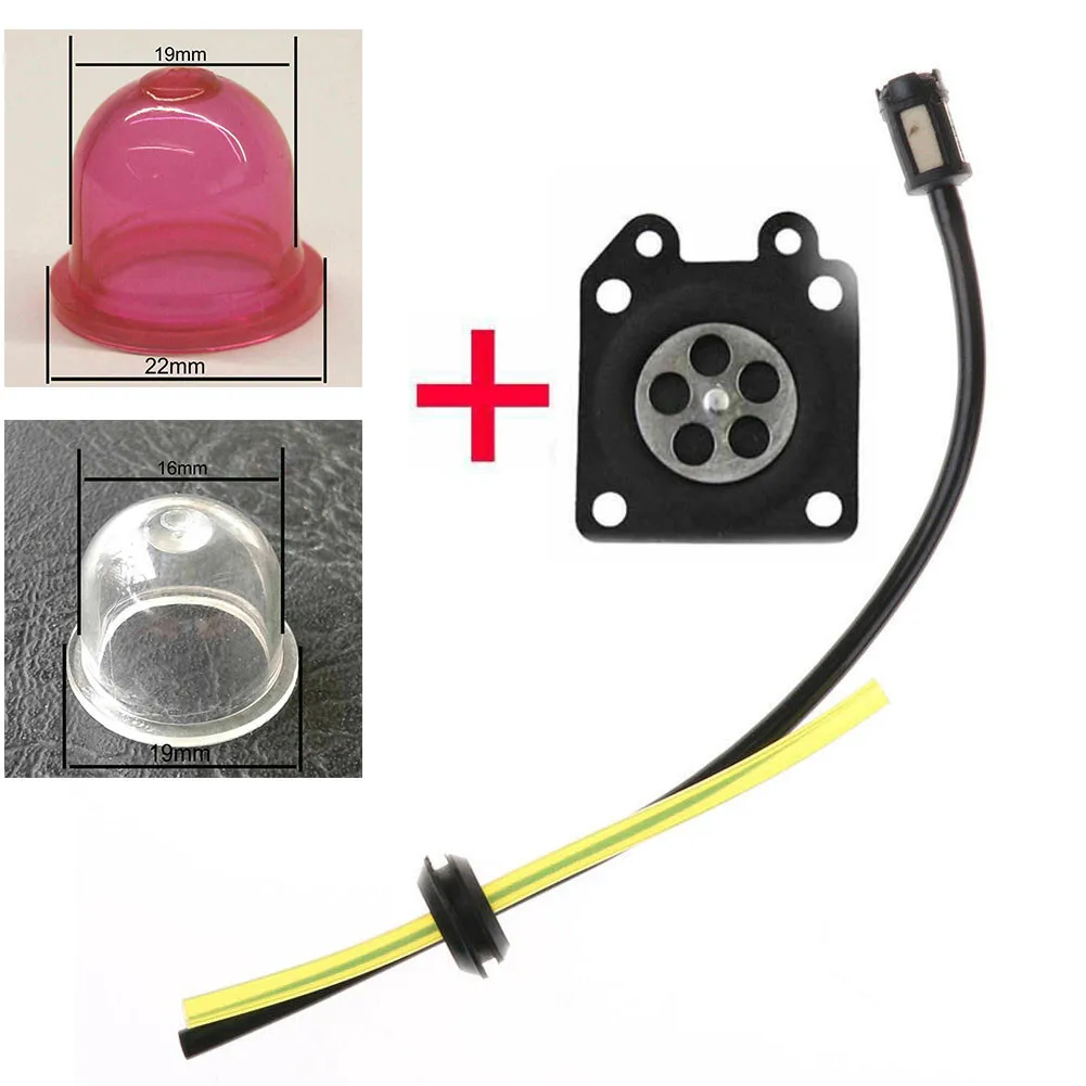 การใช้กรองท่อน้ำมันท่อ Primer Bulb สำหรับเครื่องตัดหญ้า + 2 X Primer String Trimmer อุปกรณ์เสริม