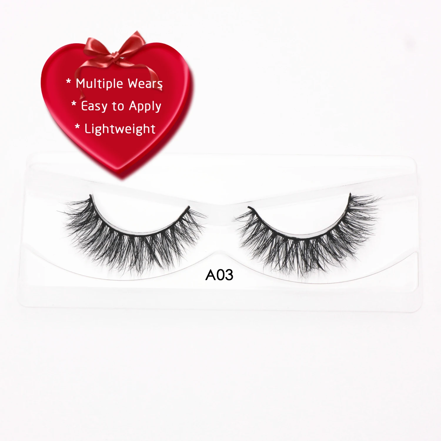 KEKEBAICHA A03 Natural Mink Lashes Short Eyelashes False Eyelashes 100% Cruelty-free 3D Mink Eyelashes Makeup Lashes for Beauty