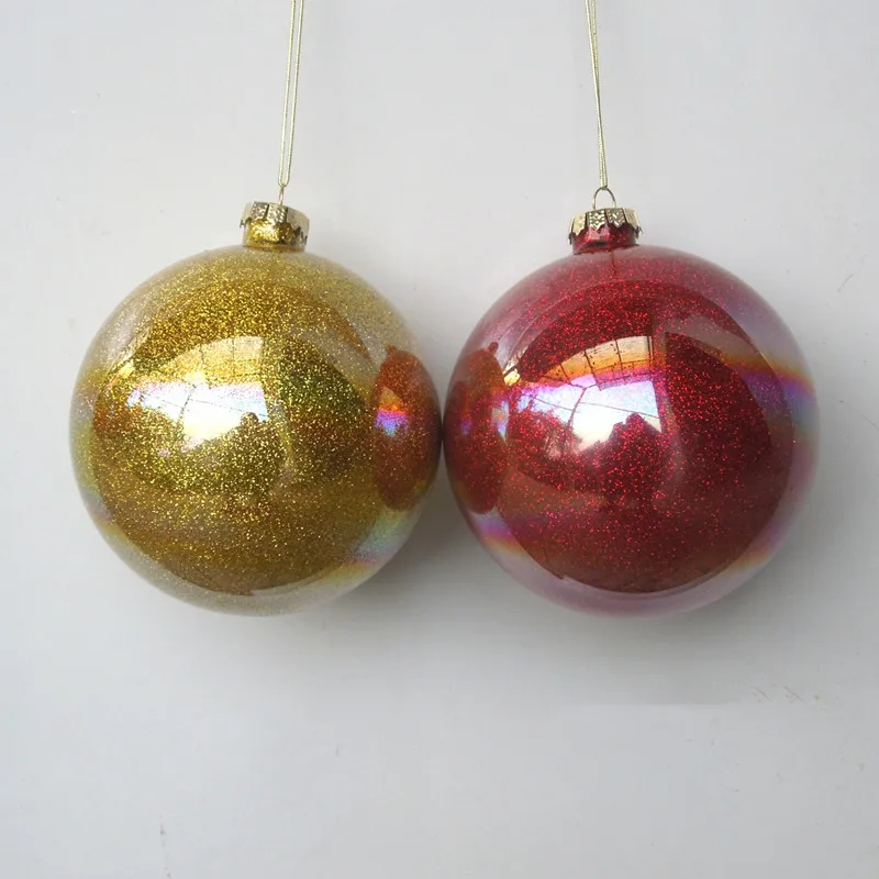 

16pcs/pack Diameter=6cm Mini Size Color Powder Glass Globe Home Decoration Christmas Tree Hanger Festival Hanging Ornament