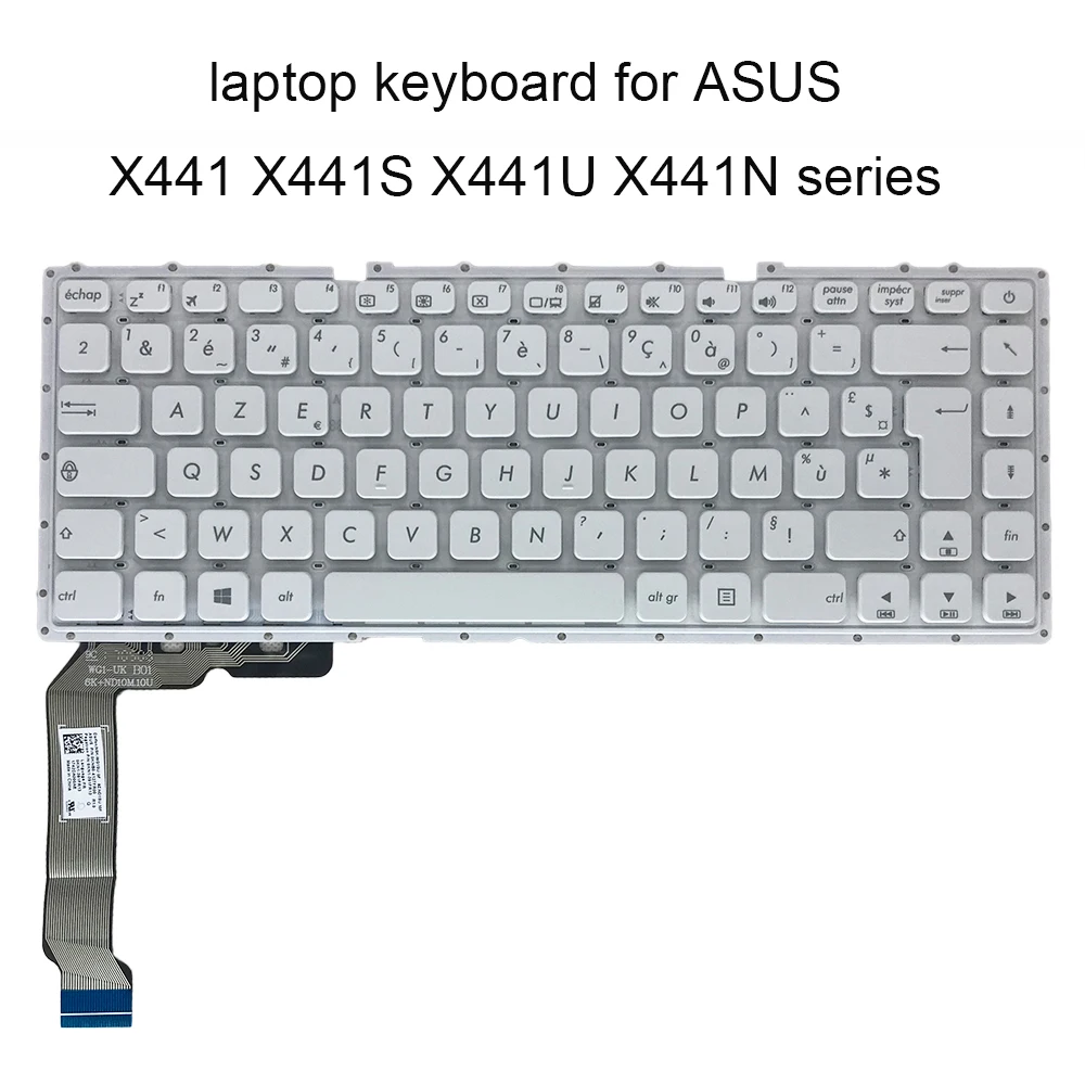 

Replacement keyboards for ASUS vivobook max X441 U X441UA X441UR X441UV FR French white laptop parts 0KNB0 4127FR00 original new