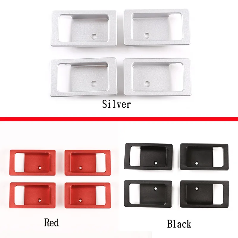 2 قطعة/4 قطعة سبائك الألومنيوم لاند روفر المدافع 90 110 2004-2018 باب السيارة الداخلي وعاء لاصقة تزيين اكسسوارات السيارات #5