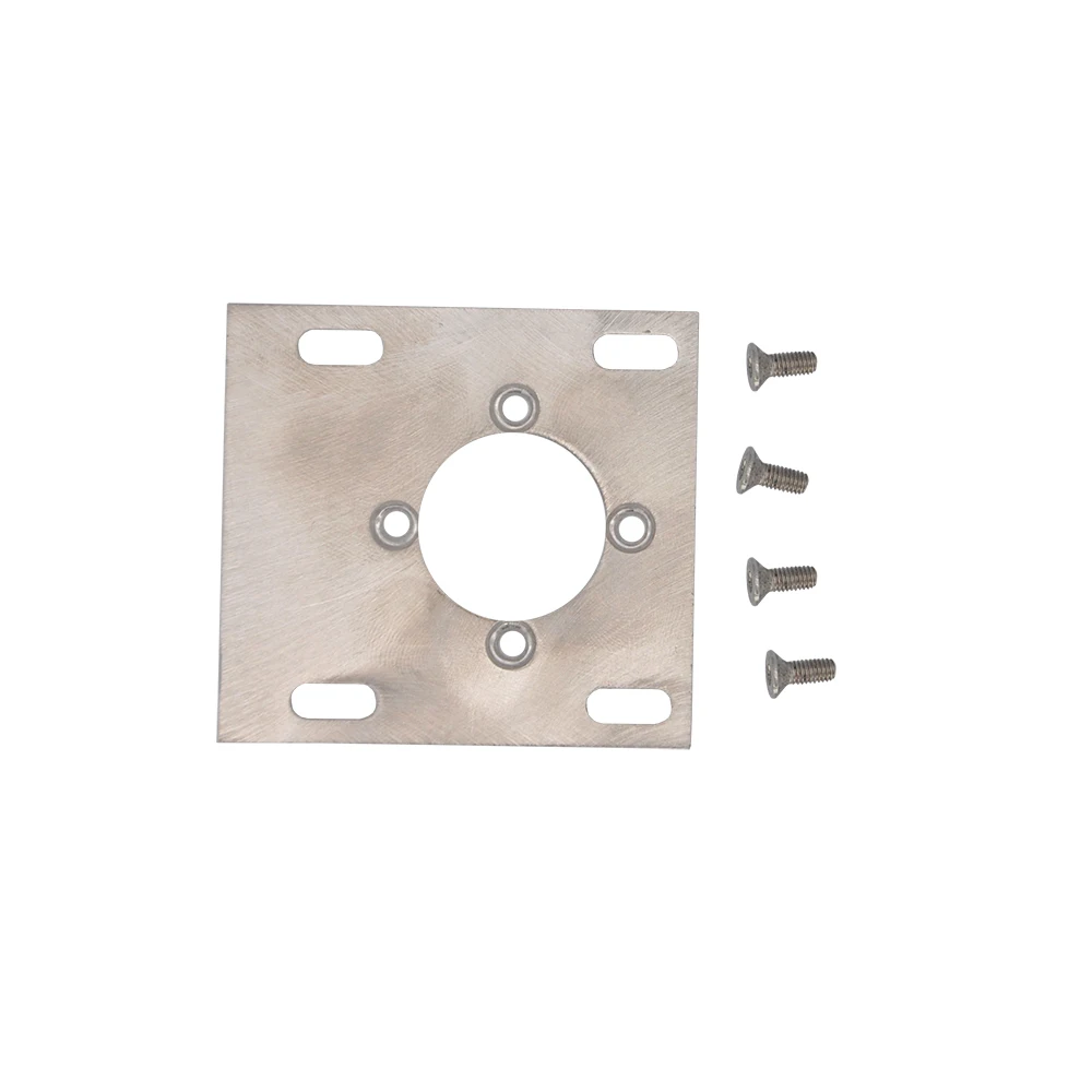 Rotary Motor Chassis Fixing Plate Stainless Steel For 1/12 1:14 RC Hydraulic Excavator Loader Model Parts