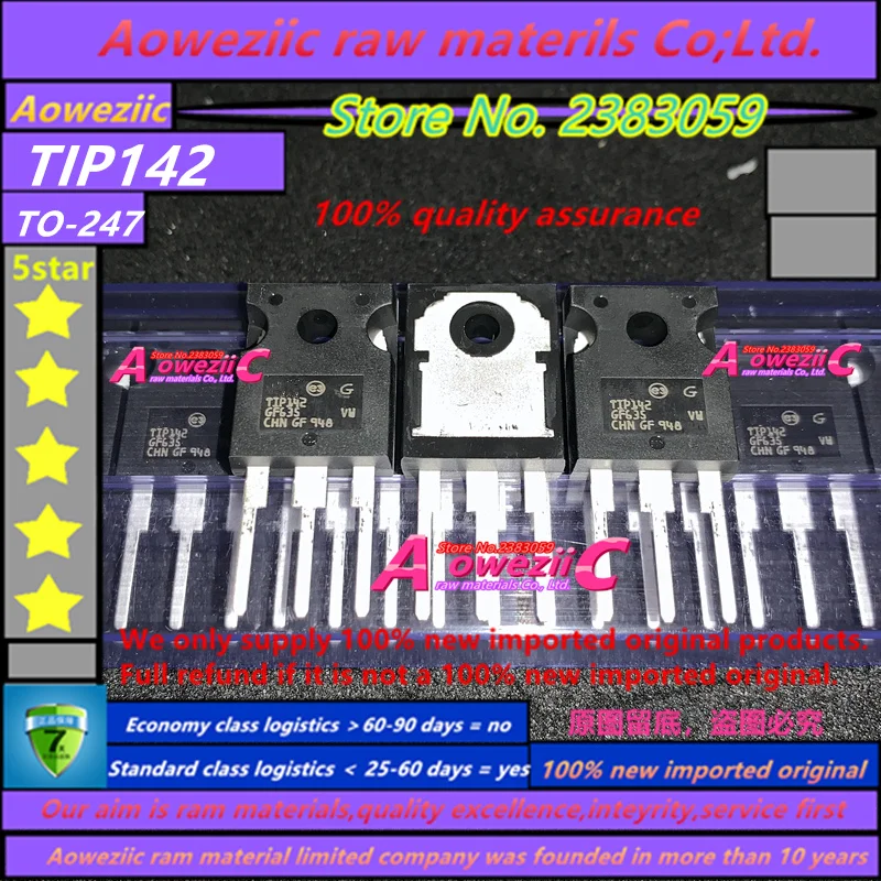 Aoweziic 2021+ 100% new imported original  TIP142  TIP147  TO-247 NPN Darlington Bipolar Transistor