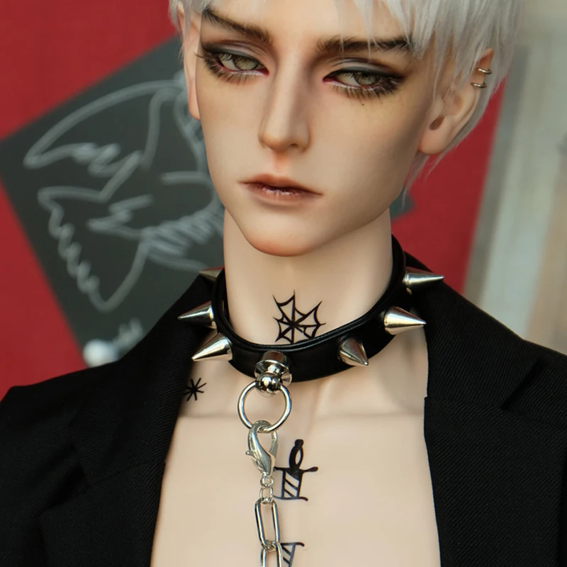 

D03-P733 children toy BJD DD SD MSD 1/3 uncle ID75 doll's accessories Necklace Rivet traction cord necklace 1pcs