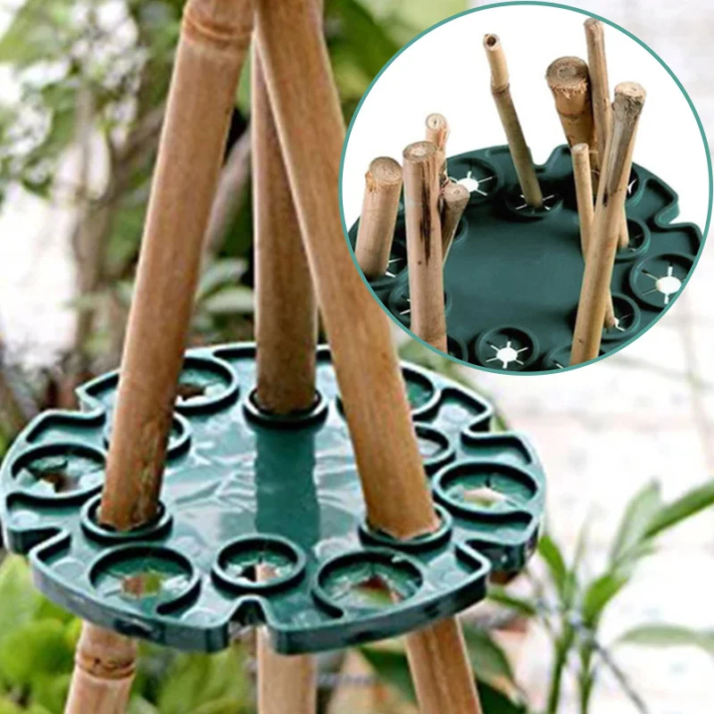 

Garden Frame Plant Support Plant Holder Protection Tray Bamboo Cane Holder Landscape Engineering Balcony Rack Garden Supplies