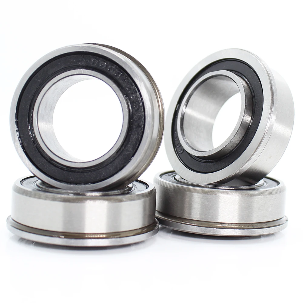 4Pcs F6202-12.8-2RS Bearing ABEC-1 12.8*35*11 mm Garden Cart Wheel Bearings F6202-12.8 2RS