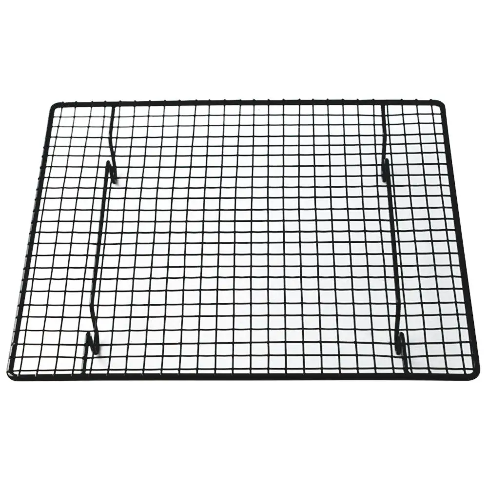 Carbon Steel Wire Grid Design Cooling Tray Cake Food Rack Oven Kitchen Baking Pizza Bread Barbecue Cookie Biscuit Holder Shelf