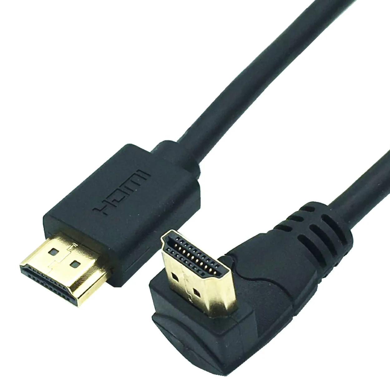 4K kabel 2.0 kompatybilny z HDMI 90/270 stopni kabel HDTV 15CM 0.6M 1.8M 1080P 3D dla projektor do komputera TV PS3 4 Ultra 3D komputer