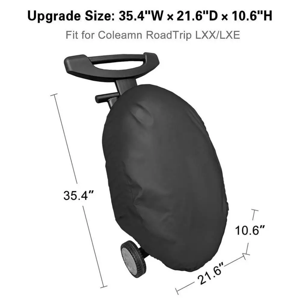 Pokrywa grilla-210D tkanina Oxford wodoodporna pokrywy grilla Grill Grill osłona przeciwpyłowa dla serii Weber Q200 Q2000 (nie pasuje do Weber Q