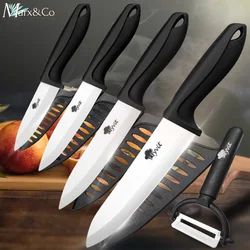 Ceramic Knife 3 4 5 6 inch Knives Kitchen Set White Blade Chef Utility Paring Vegetable Slicing Ceramic Knives With Peeler Set