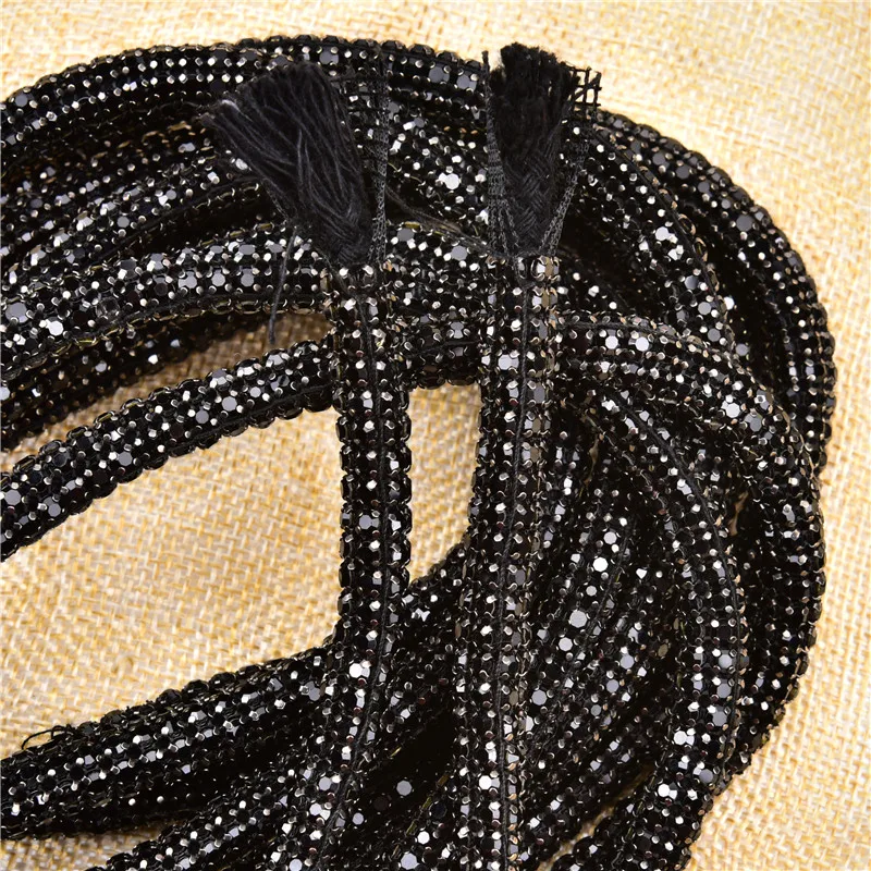 1 Yard Rhinestone Rope Trimming Cotton Mesh Claw Diamond Belt Crystal Cord Diy For Garment String Shoes Bags Luggage Accessories